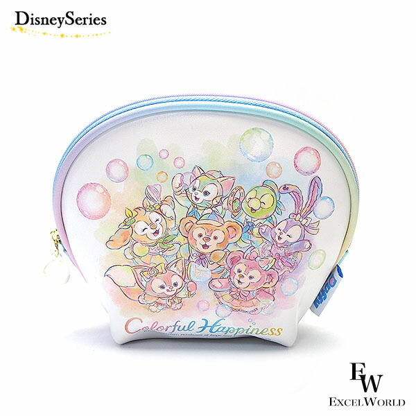 楽天市場】ポーチ ダッフィー＆フレンズ 20周年 カラフルハピネス