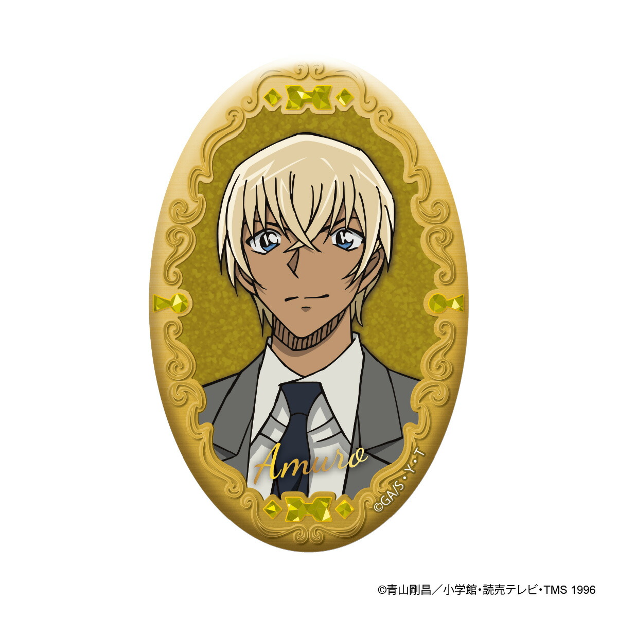 楽天市場】名探偵コナン オーバル缶バッジ｜江戸川コナン 工藤新一