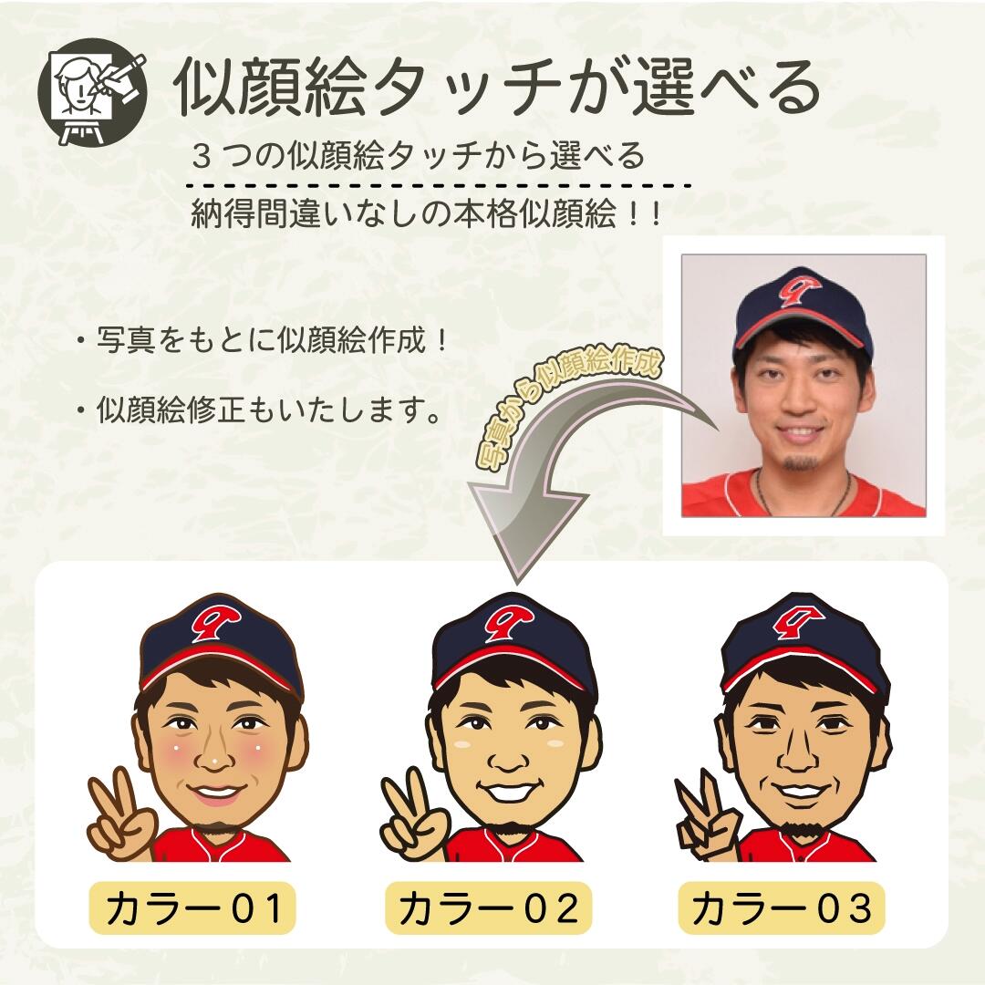 楽天市場】似顔絵野球ボール オリジナル カスタム オーダーメイド 名