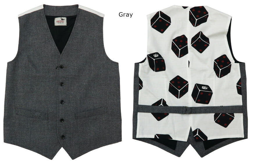 楽天市場】GANGSTERVILLE ギャングスタービル ベスト ジレ TUMBLING