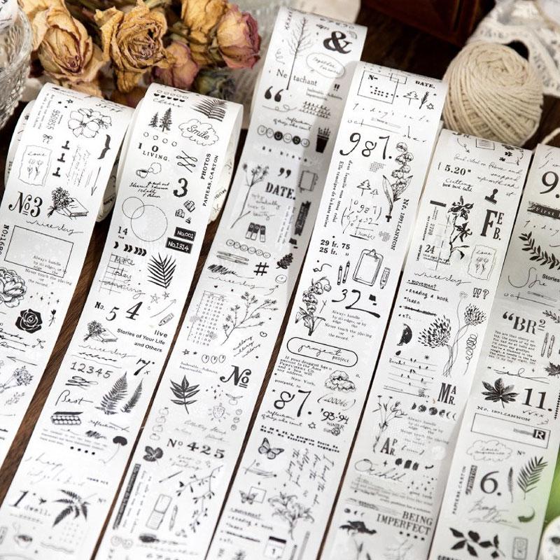 楽天市場】MT611 硫酸紙 おしゃれ デザイン イラスト モノクロ 数字