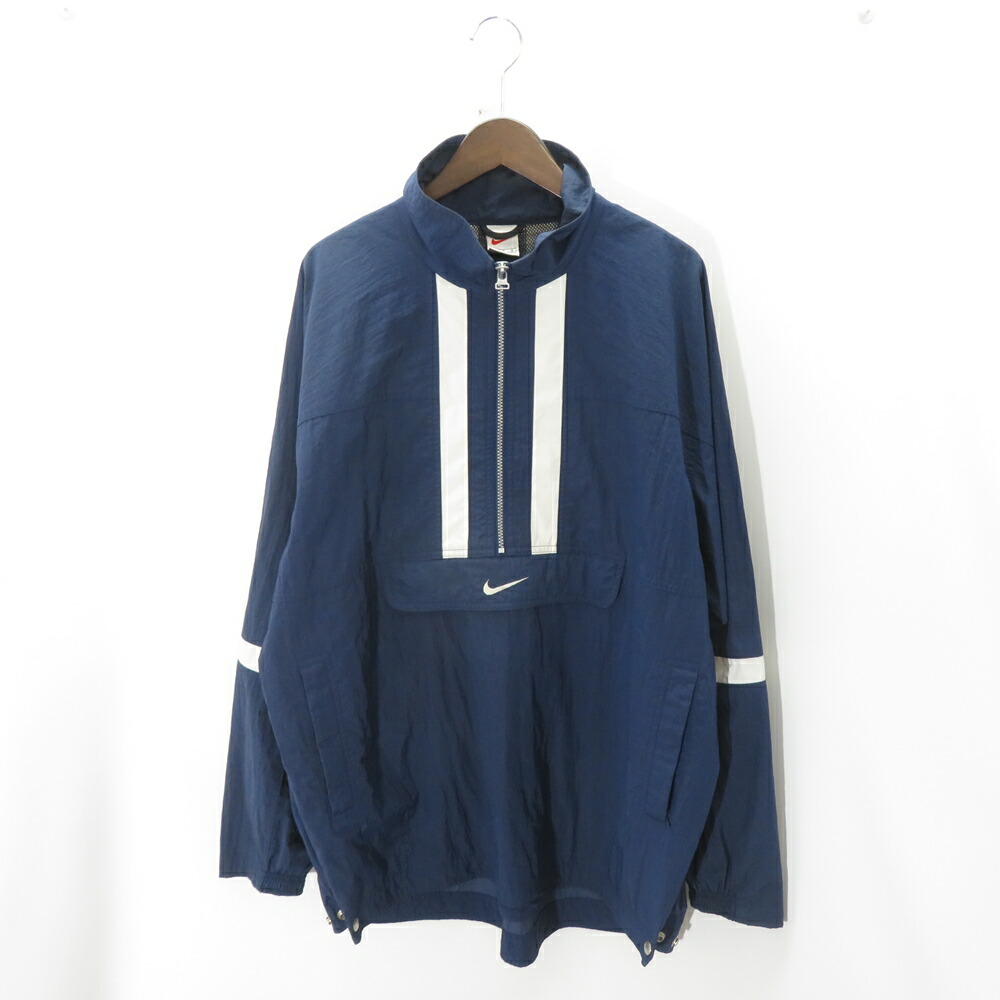 楽天市場】NIKE 90s HALF ZIP NYLON PULLOVER Size-L ナイキ ハーフ