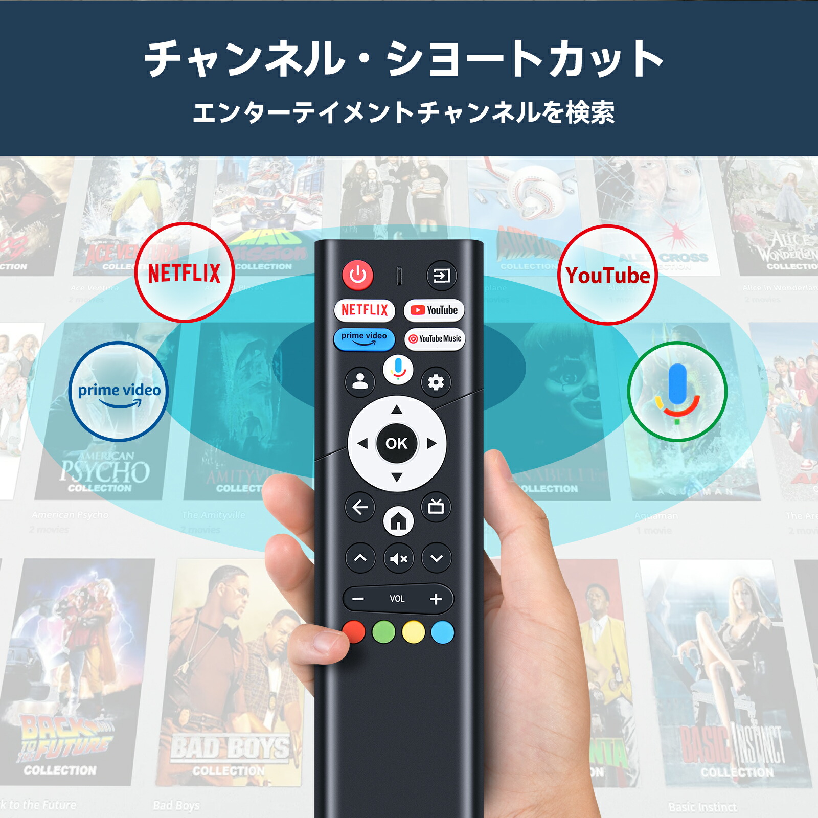 楽天市場】テレビリモコン for 山善 YAMAZENテレビリモコン YAMAZEN