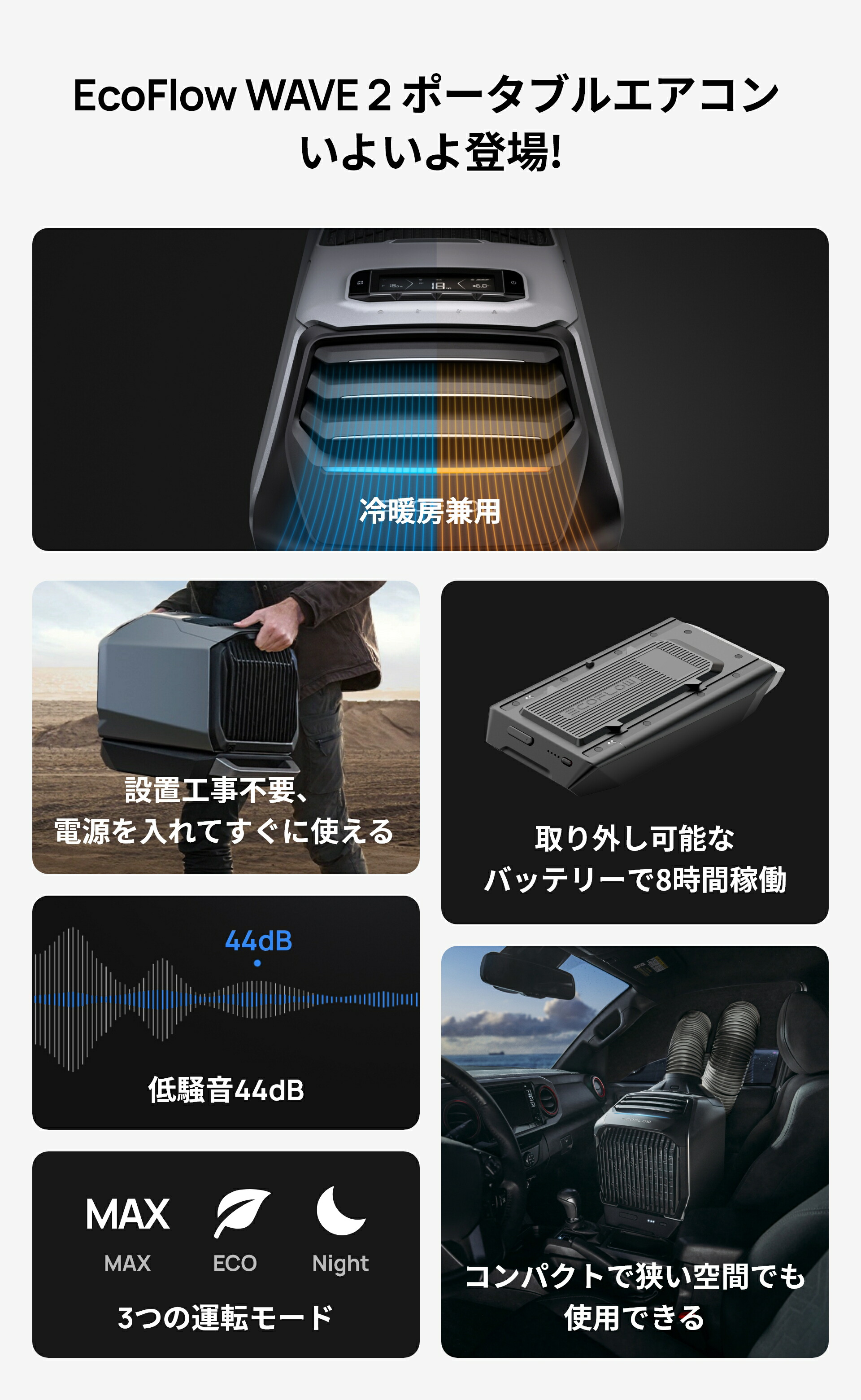 楽天市場】【在庫切れ】夏&冬両用 ポータブルエアコン 冷暖房機能付き