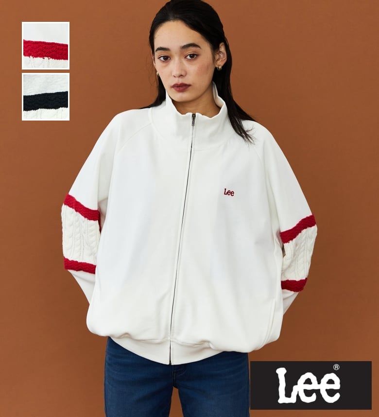 楽天市場】【Lee公式】【SALE☆40％OFF】ニットパネルスリーブ ジップ