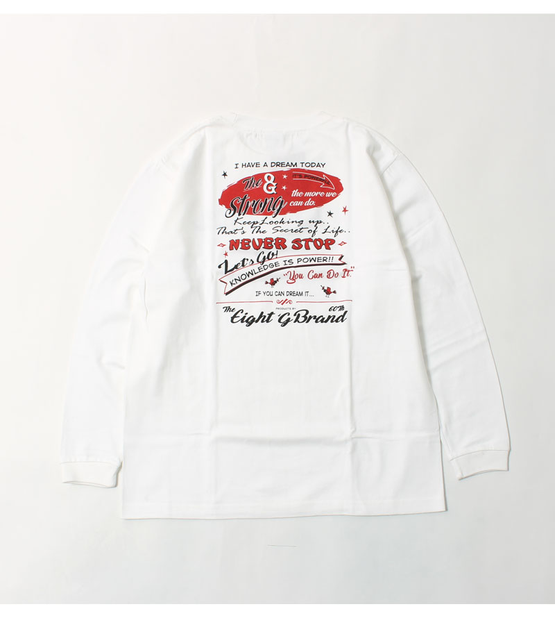 楽天市場】エイトジー ロンT メンズ アメカジ 長袖Tシャツ カットソー