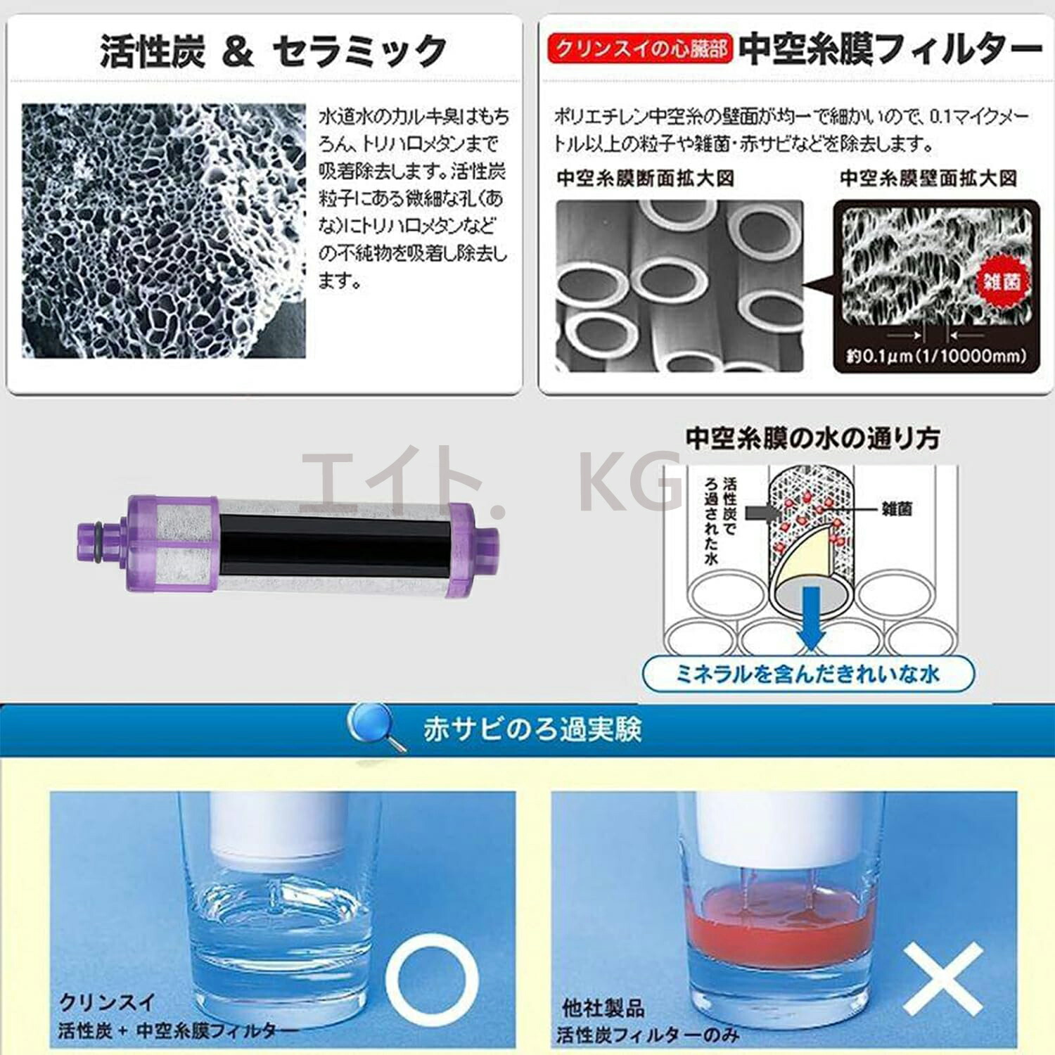 楽天市場】【送料無料】JF-22 互換品 4個入り 浄水栓用交換用