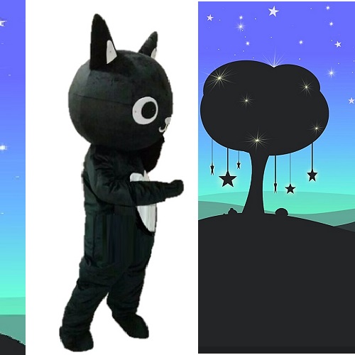 楽天市場】コスチューム 着ぐるみ お腹がハート 素敵な黒猫さん 全身