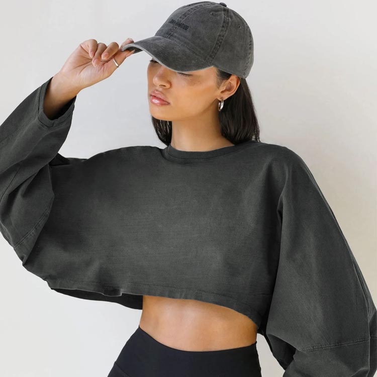 楽天市場】スウェット ショート丈 トップス ベリーショート クロップド