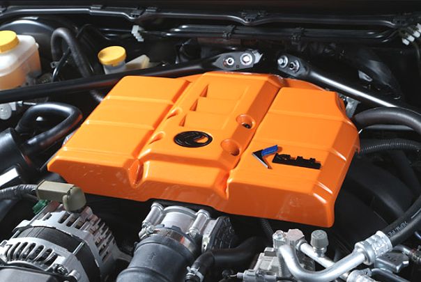 モデリスタ エンジンカバー レッド 86 トヨタ純正 86 カラードエンジン