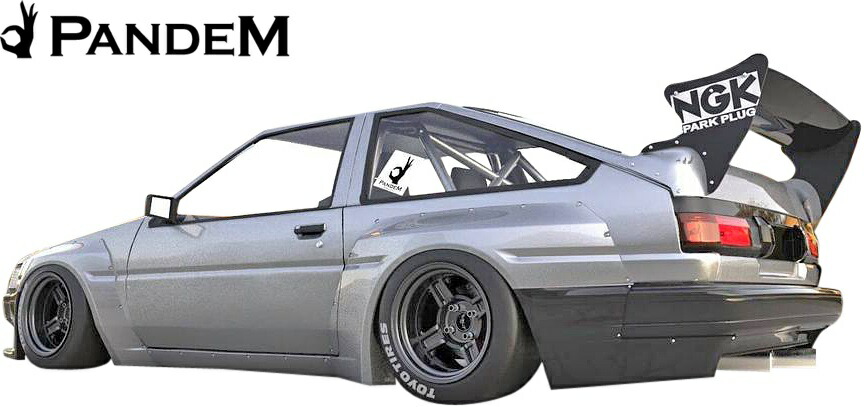 楽天市場】【M's】トヨタ AE86 カローラレビン 後期 PANDEM リアピース