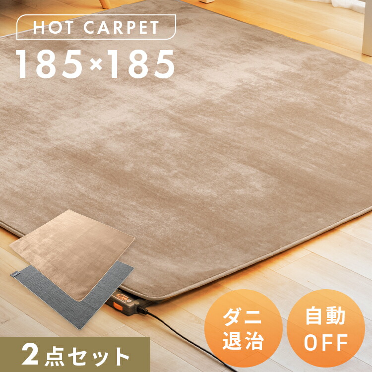 楽天市場】TEKNOS 2畳用 2畳 電気カーペット ホットカーペット ラグ