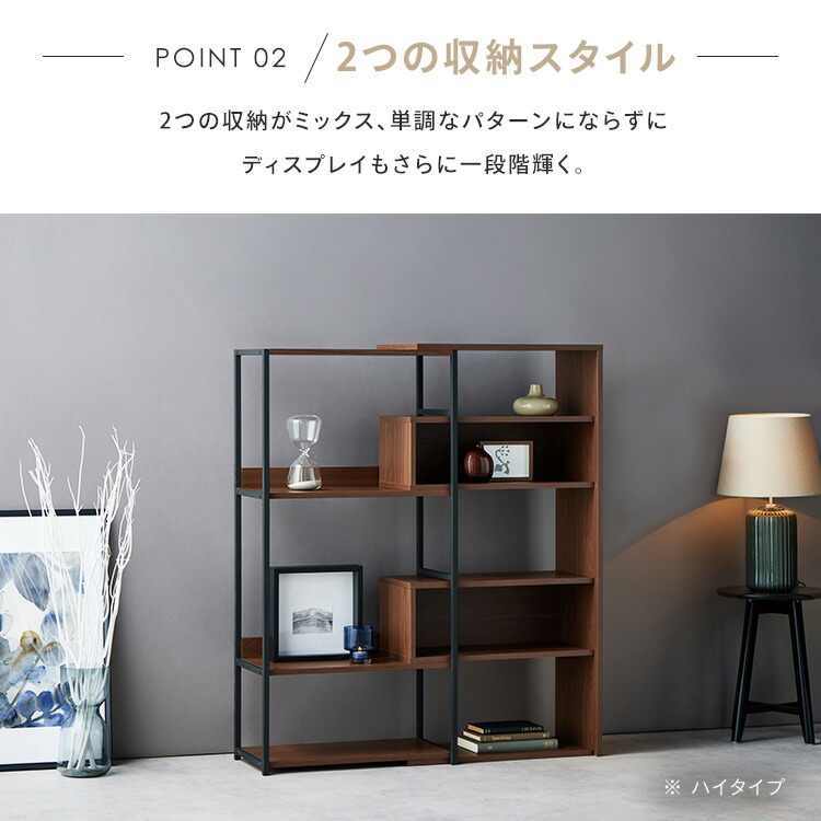 楽天市場】【組立設置対象】ラック 棚 木製 オープンラック ロータイプ