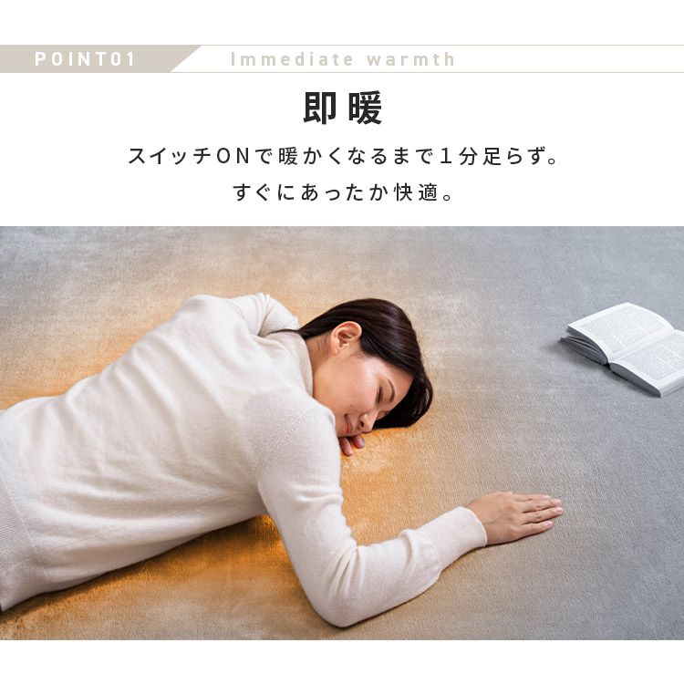 楽天市場】[150円OFFクーポン/くらしにプラス] ホットカーペット 4畳
