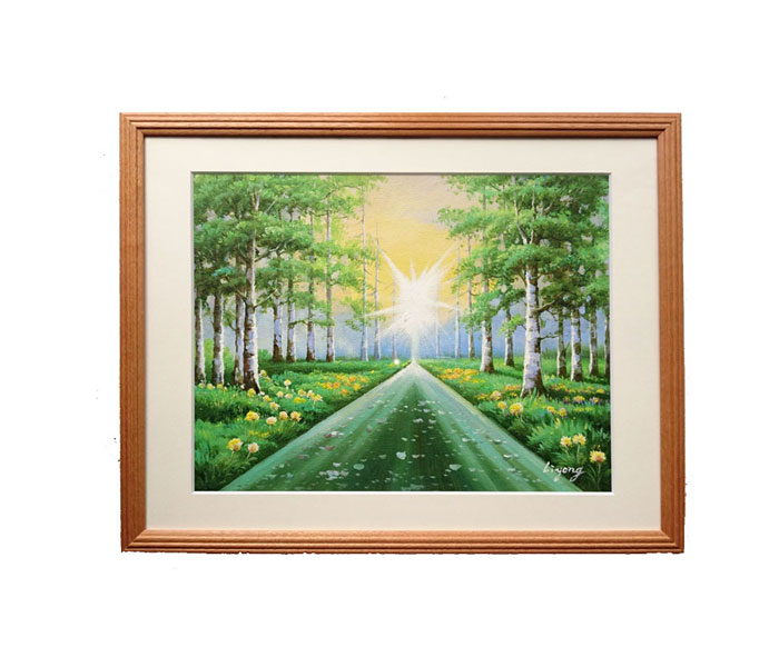 楽天市場】【 送料無料 】風水開運絵画「希望の道」《F6号》李勇作