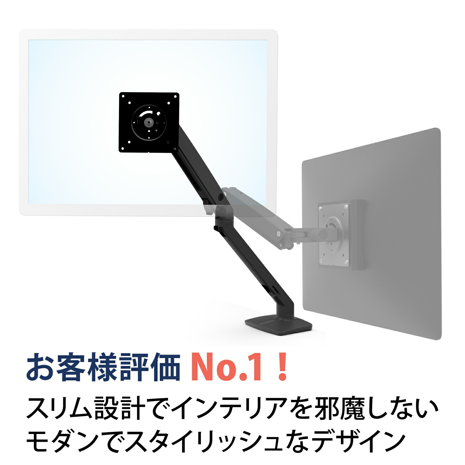 楽天市場】【モニターアーム】エルゴトロン MXV デスクモニターアーム