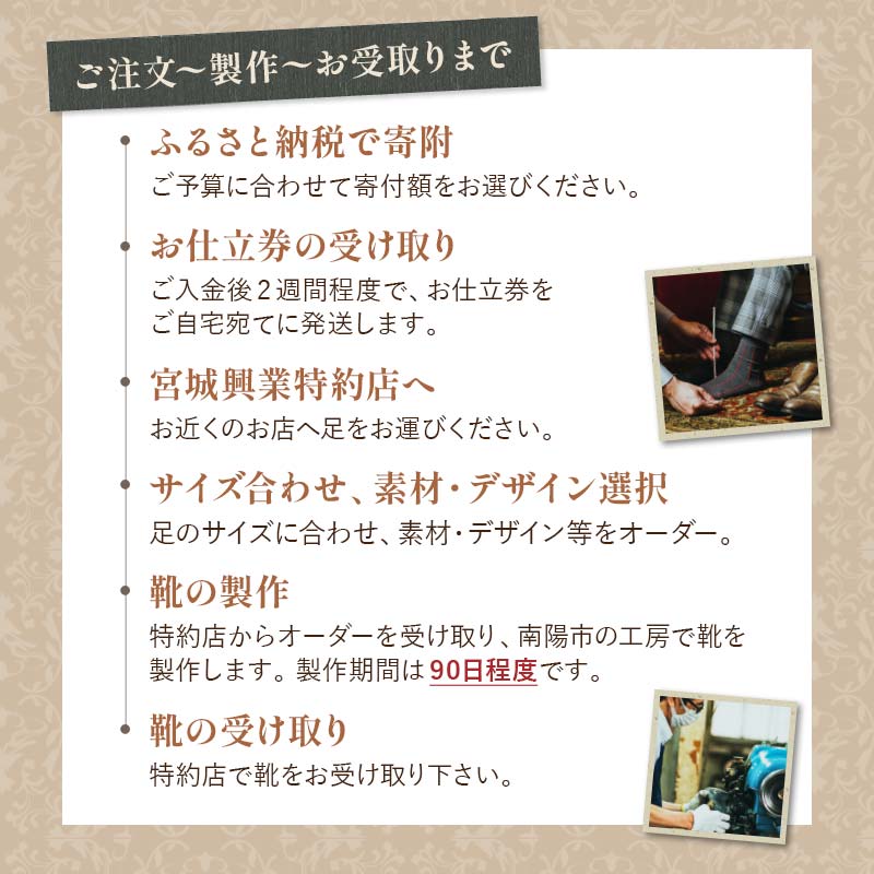 楽天市場】【ふるさと納税】 【宮城興業のオーダーメイド靴お仕立券30