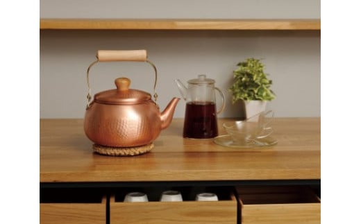 楽天市場】【ふるさと納税】 千歳 純銅木柄丸型ケトル2.4 CS-019 ガス