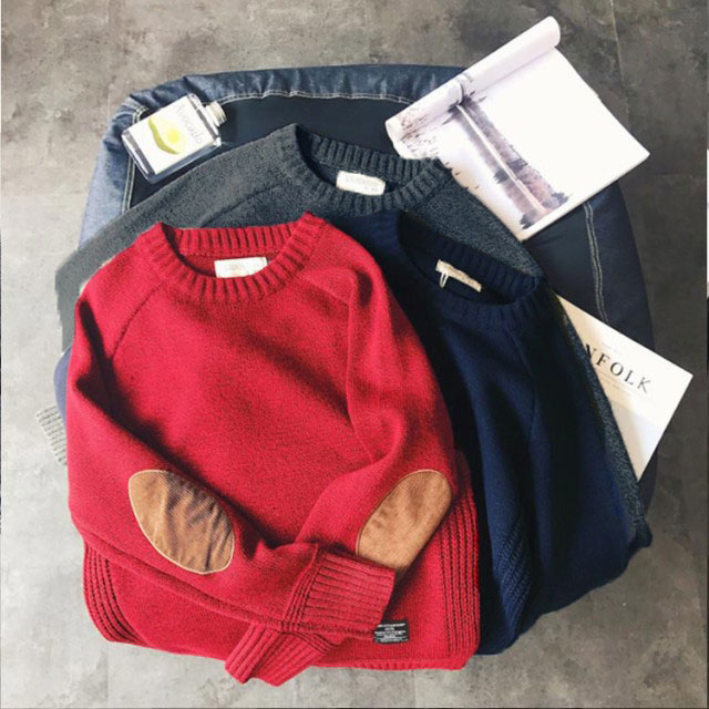 楽天市場】ニットセーター メンズ ニット 長袖 セーター クルーネック