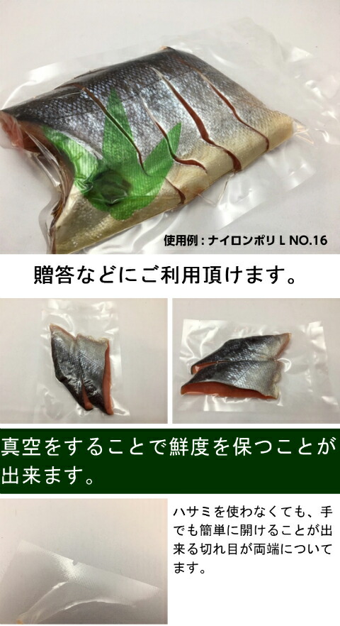 楽天市場】真空袋 袋 ナイロンポリ L タイプ NO.10 170×280mm【100枚