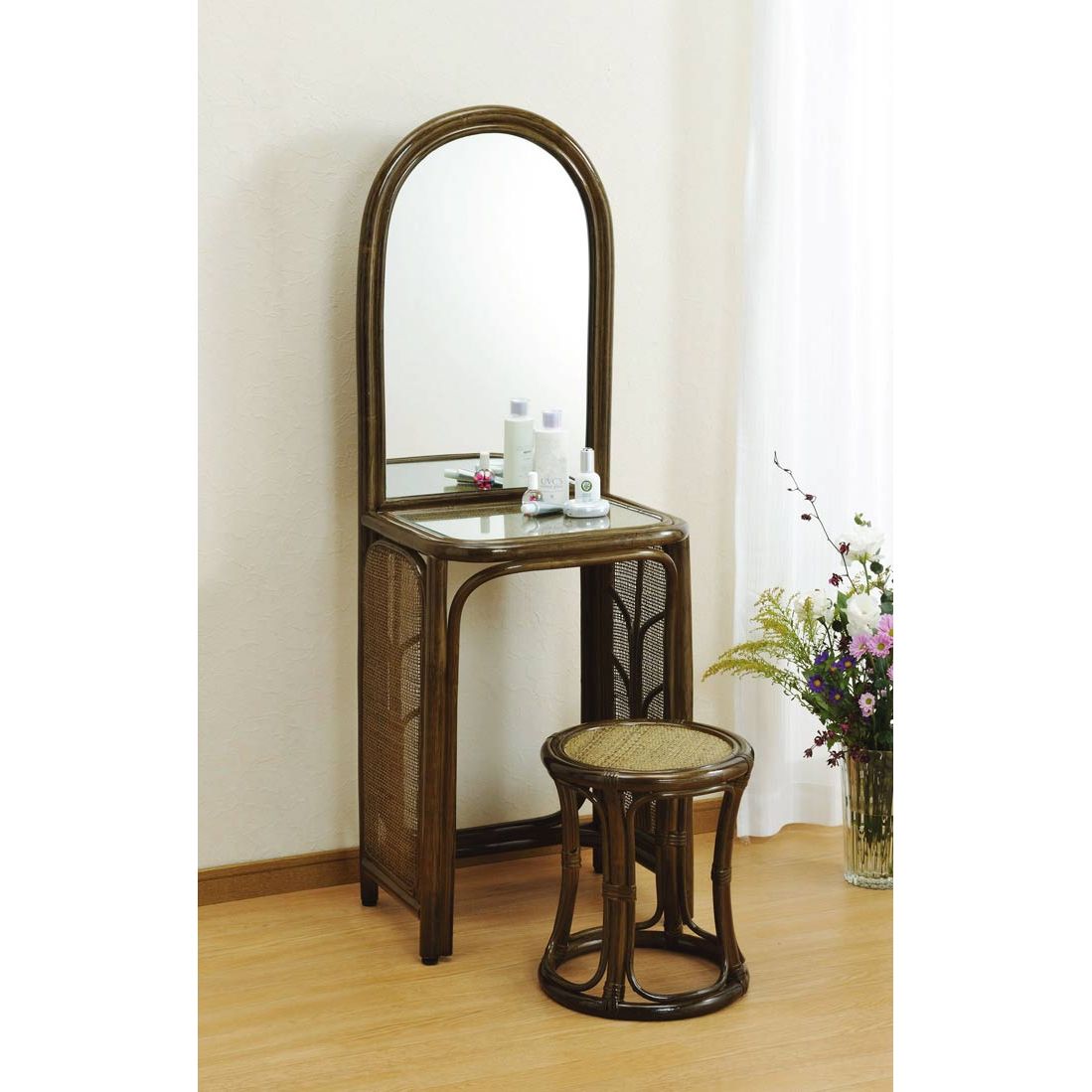 楽天市場】ドレッサー・鏡台（素材（インテリア）籐）（収納家具