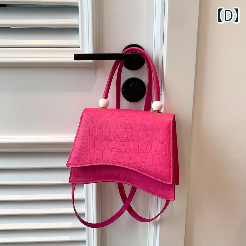 楽天市場】ショルダーバッグ クロコ 型押し 台形 ハンドバッグ