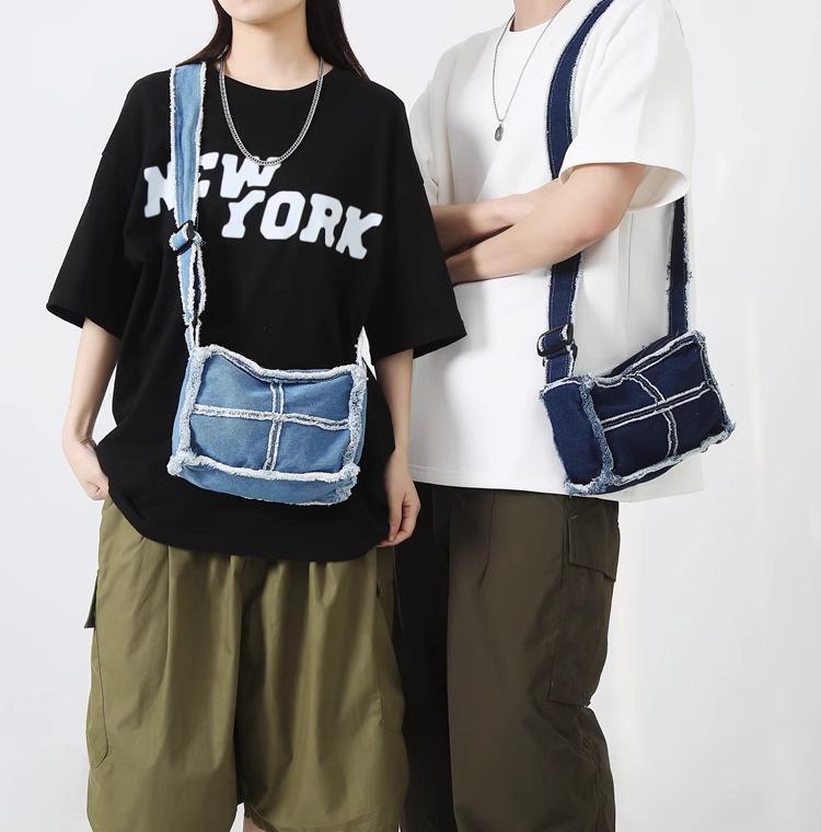 楽天市場】ショルダーバッグ デニム クロス 小さめ ボディバッグ