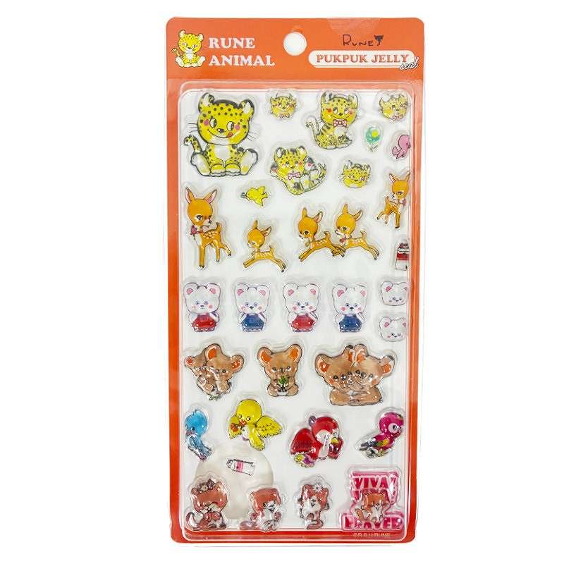 楽天市場】アイデア ぷくぷくジェリーシール ルネアニマル1 内藤ルネ