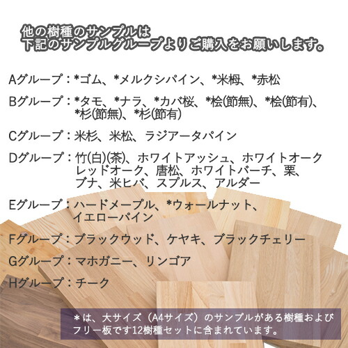 楽天市場】【E】集成材（木材）サンプル ・はがきサイズ