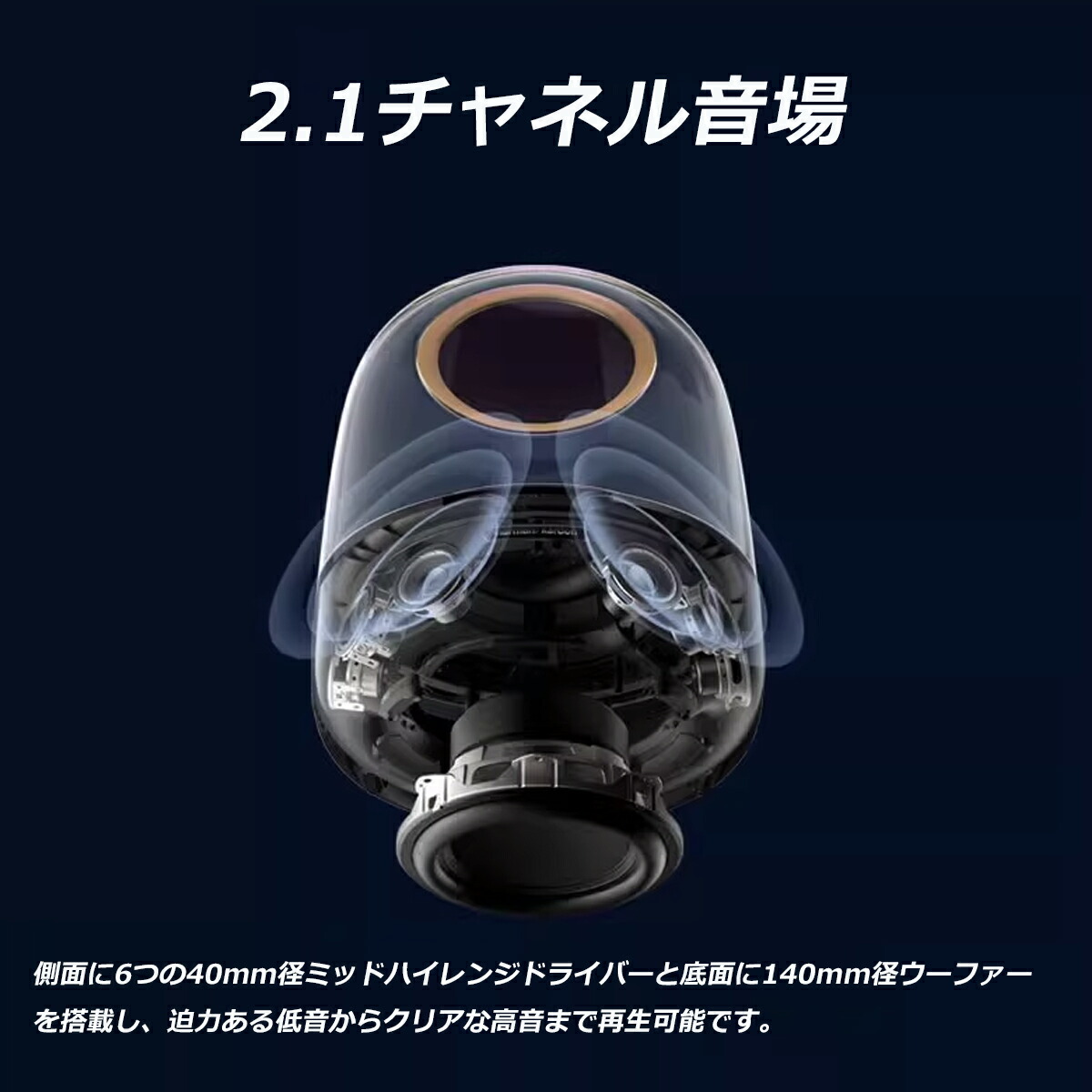 スピーカーセット 透明ドーム型 LEDライト付き 楽天市場】ワイヤレス