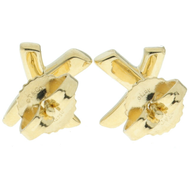 楽天市場】（新品仕上げ済）ティファニー TIFFANY キス ピアス K18 YG