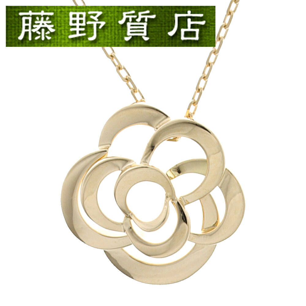 楽天市場】【美品】シャネル CHANEL カメリア ネックレス K18 YG