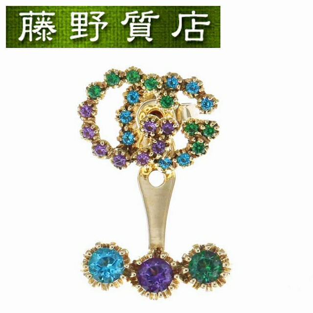 楽天市場】（美品）グッチ GUCCI ダブルGシングルピアス 片ピアス