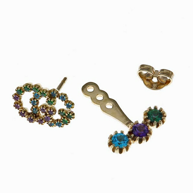 楽天市場】（美品）グッチ GUCCI ダブルGシングルピアス 片ピアス