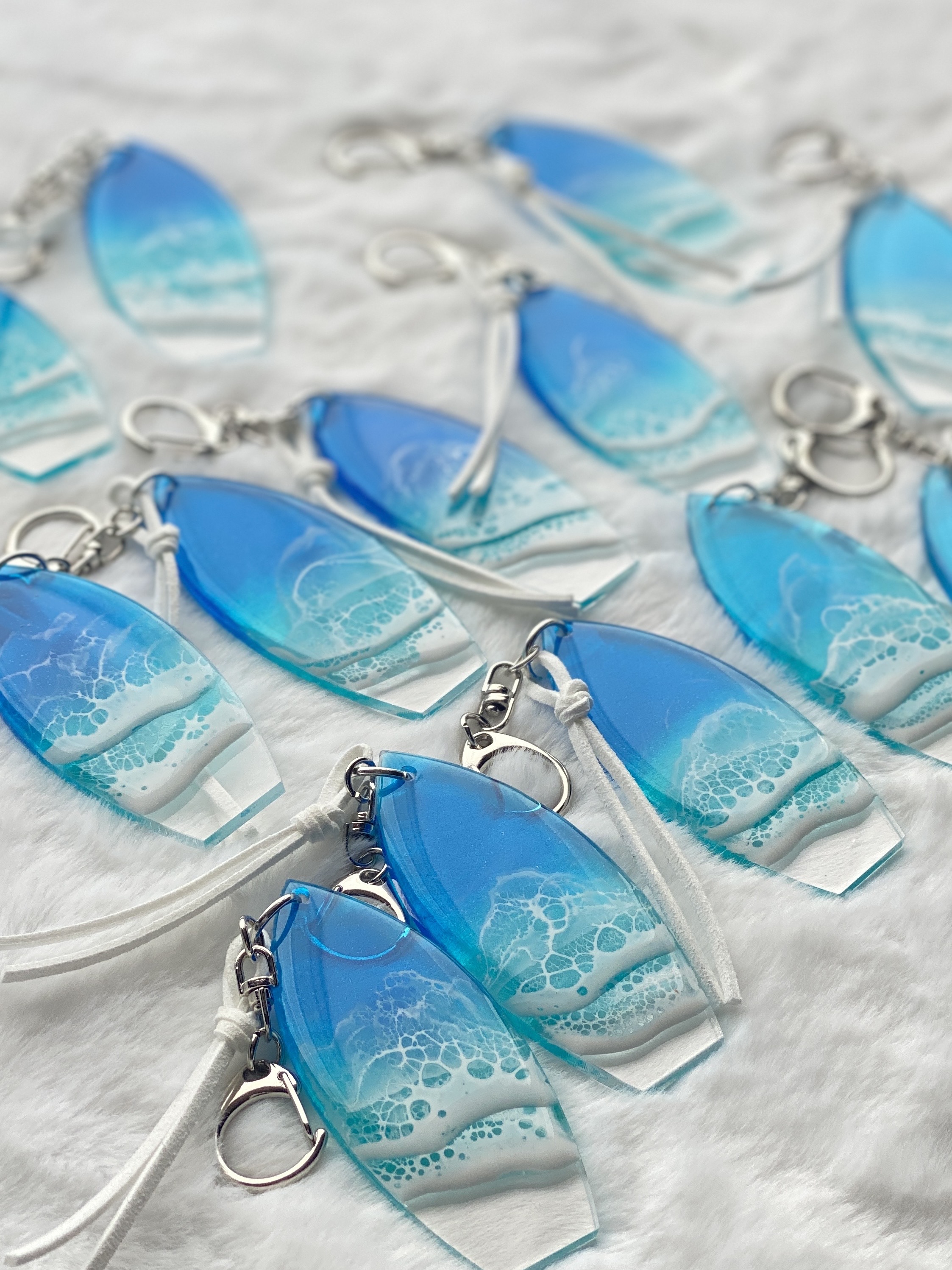 2025蓄光入りオーシャンレジンアートNo.6【A3パネル】 2025蓄光入り