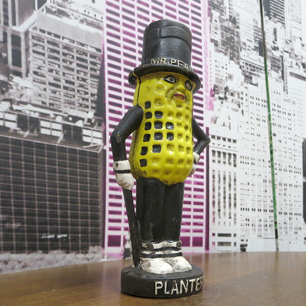 楽天市場】ミスター ピーナツ アンティーク 置物 貯金箱 アメリカン