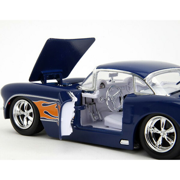 楽天市場】シボレー コルベット 1957 ミニカー アメ車 1/24 JADA TOYS