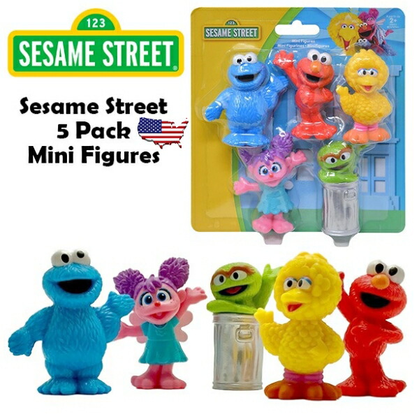 楽天市場】セサミストリート 5体セット フィギュア エルモ クッキー