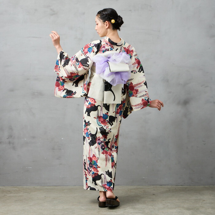 楽天市場】【ポイント2倍】浴衣単品「 夜空猫 」公式 ふりふ 日本製