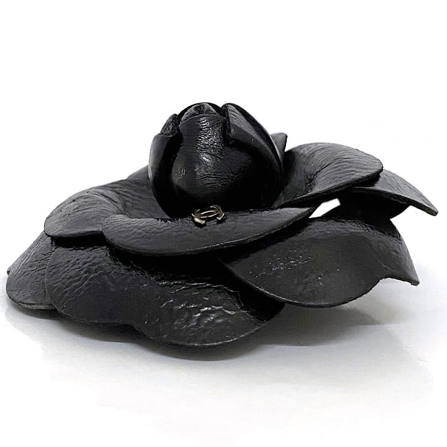 楽天市場】【送料無料】 シャネル コサージュ ブラック カメリア 美品