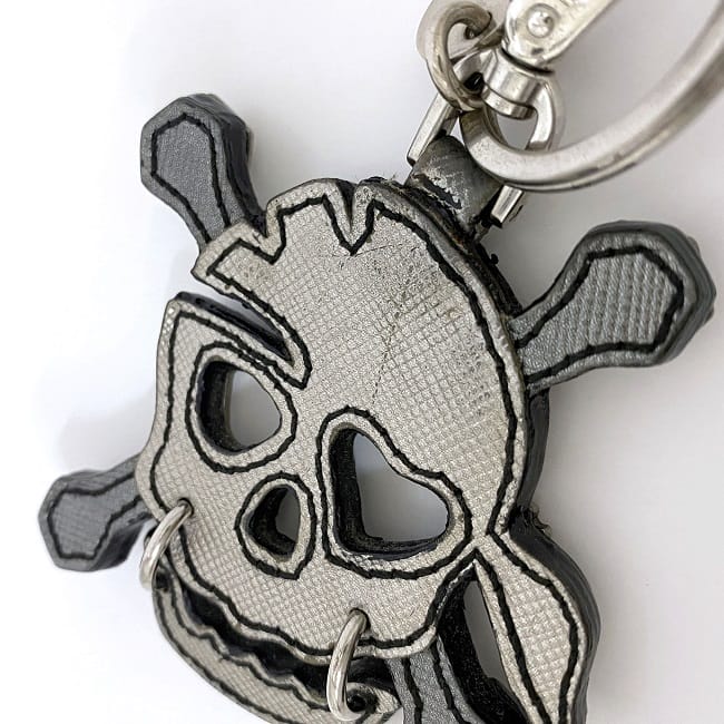 楽天市場】【送料無料】 プラダ チャーム シルバー ドクロ