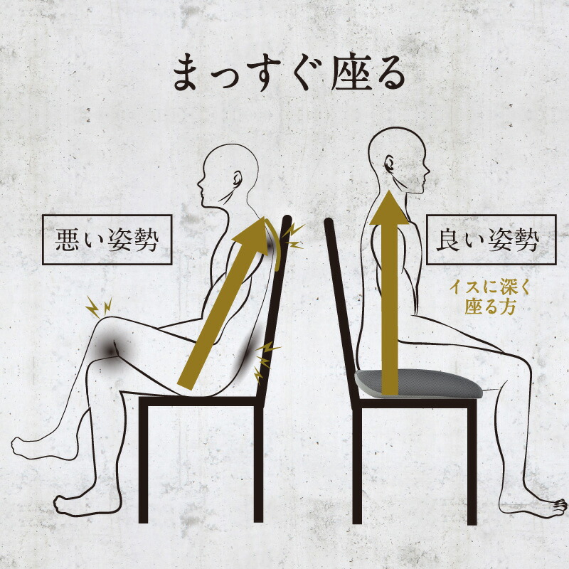 楽天市場】クッション お尻 姿勢を正す サポートクッション 40×44cm