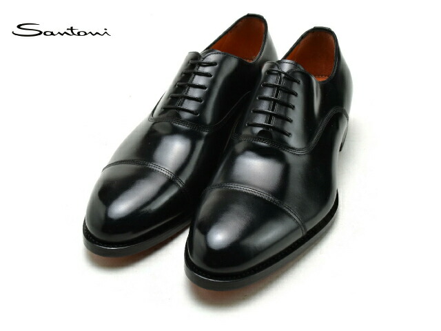 楽天市場】サントーニ Santoni ストレートチップ ブラック 06435