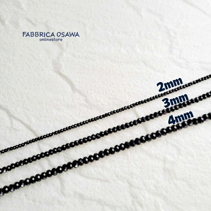 楽天市場】【在庫限り】ブラックスピネル マシンカット ネックレス 2mm