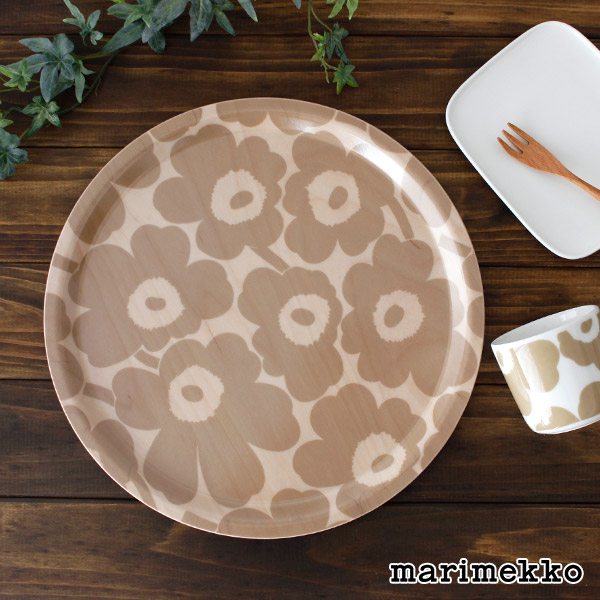 楽天市場】マリメッコ ミニ ウニッコ プライウッド ラウンド トレイ