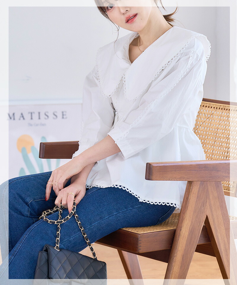 楽天市場】ビックカラー 【SALE2】カシュクール ブラウス 長袖