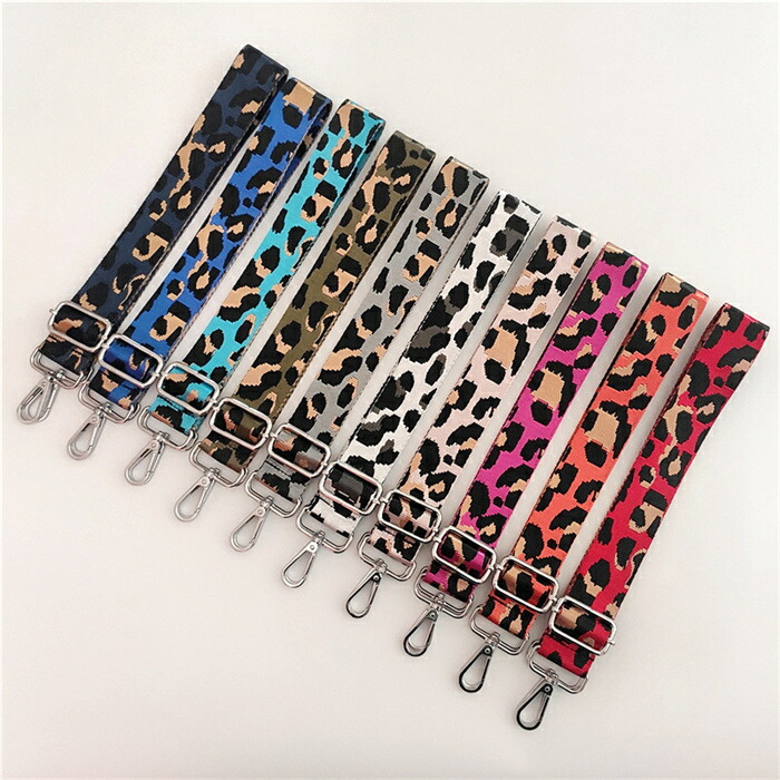 楽天市場】ショルダーストラップ ヒョウ柄 バッグ ショルダー