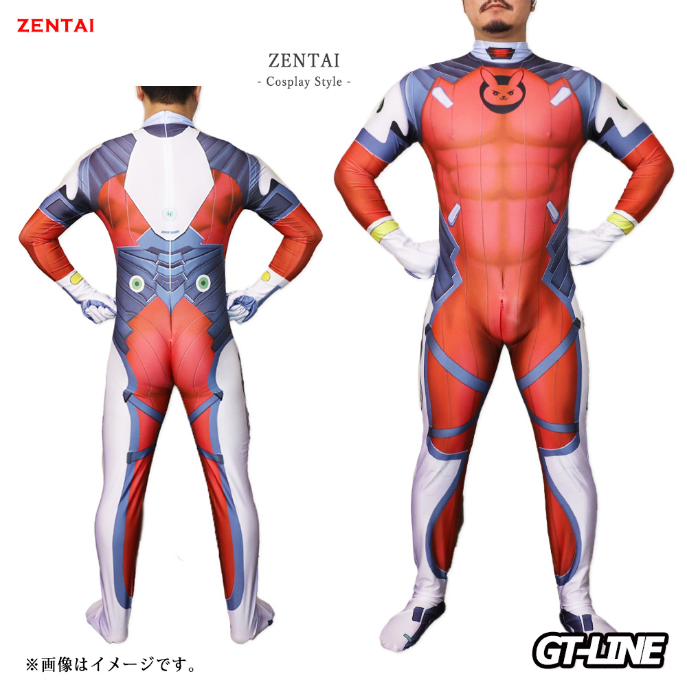楽天市場】Zentai ヒーロー レッド 戦闘服 ゼンタイ ファスナー付き