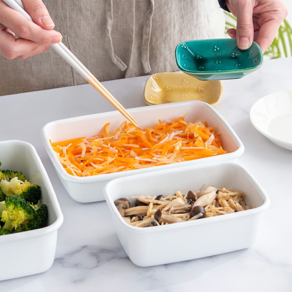 楽天市場】野田琺瑯 レクタングル 深型 S サイズ 琺瑯蓋付 ホーロー