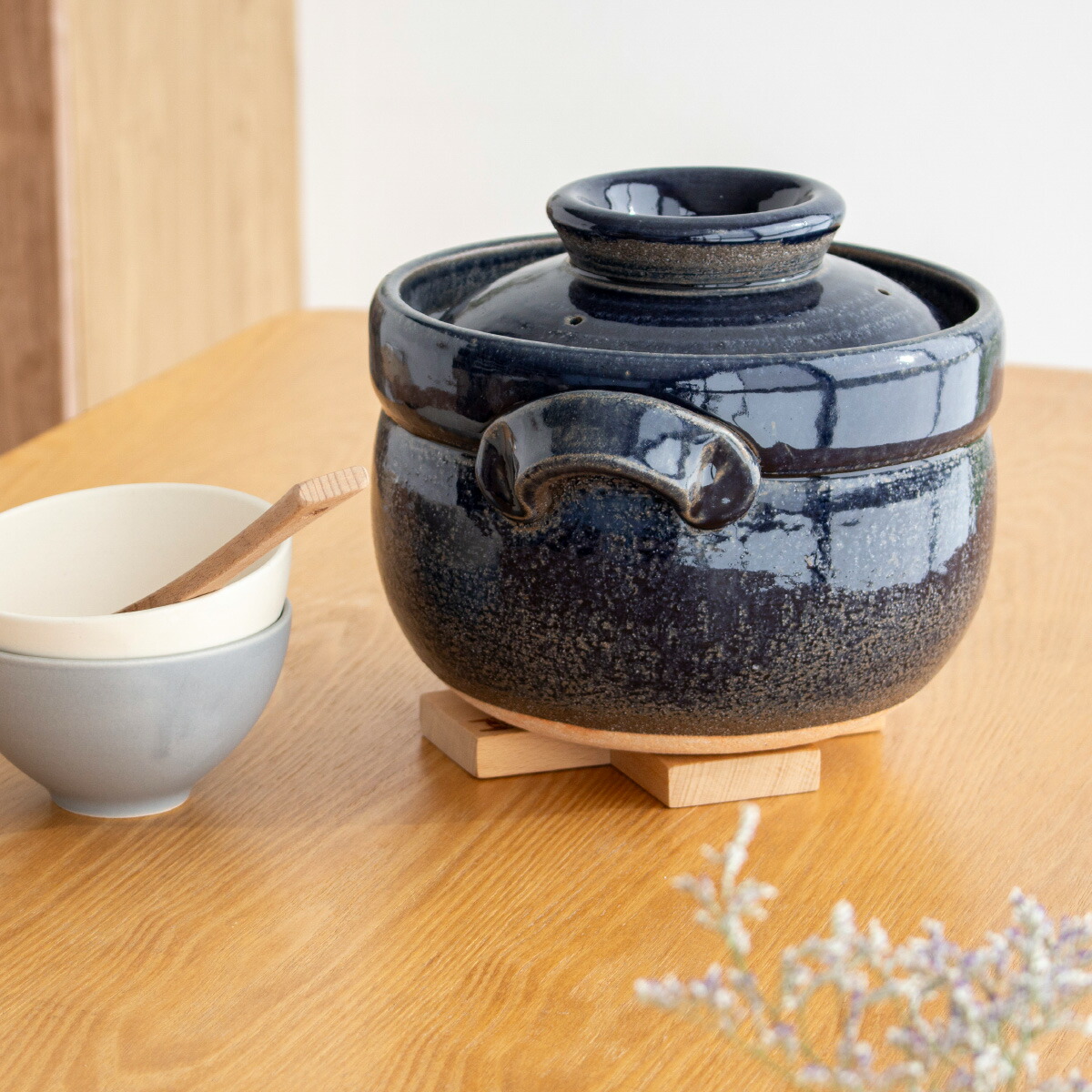 楽天市場】ごはん鍋 5合 大 土鍋 カネフサ製陶 信楽焼 炊飯 炊飯土鍋